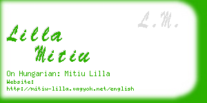 lilla mitiu business card